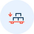 LCL ocean freight shipment icon