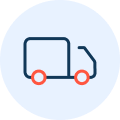 LTL road freight transportation icon